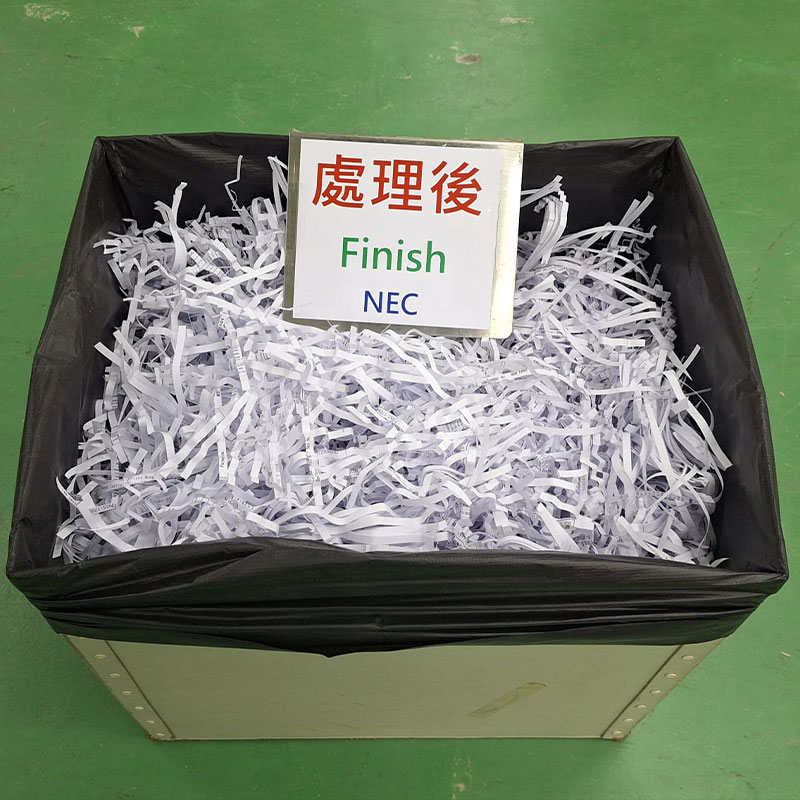 Finished-shredding